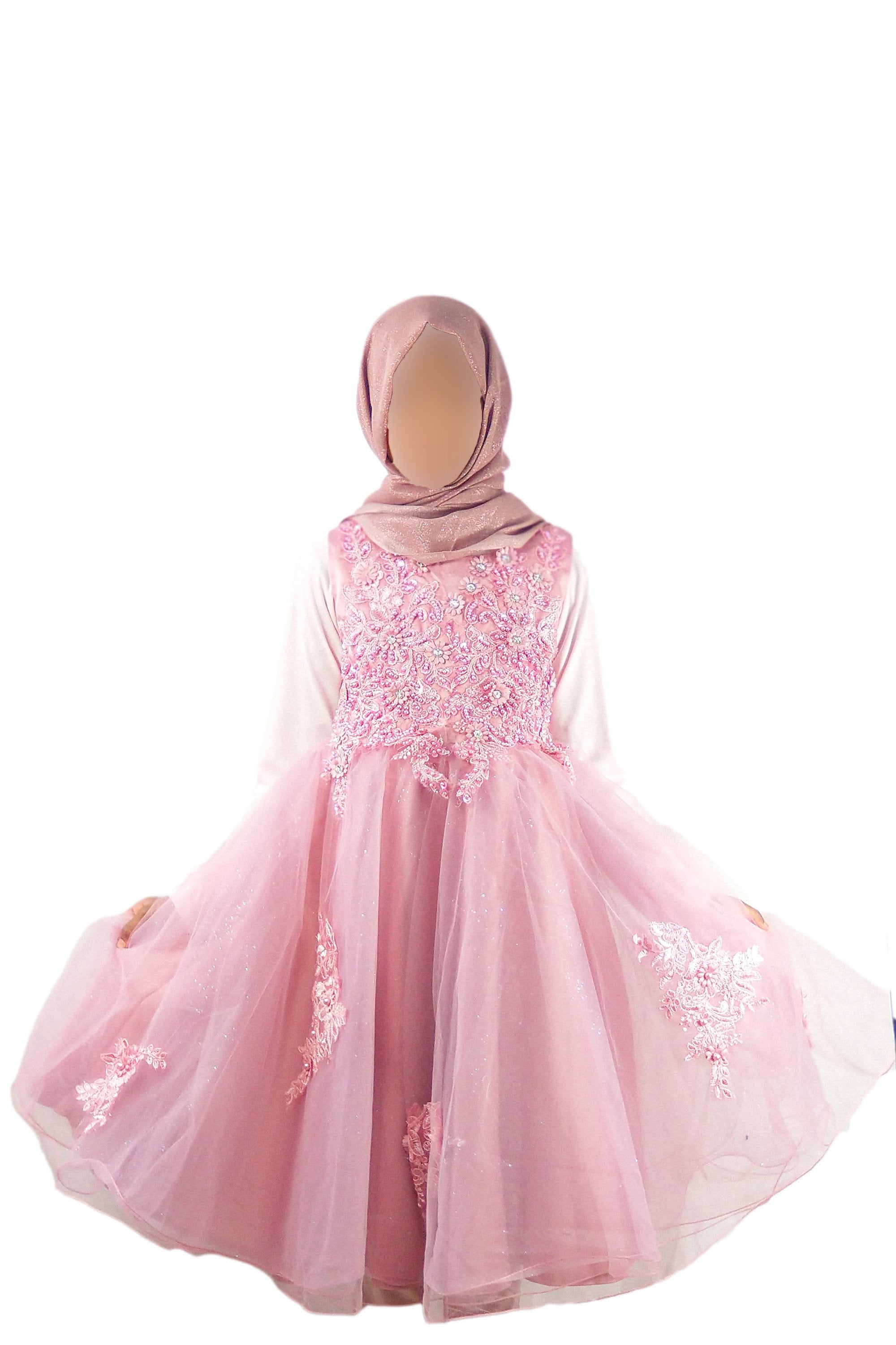 Girl's Party Dress-almanaar Islamic Store