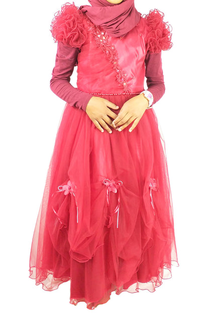 Girl's Party Dress-almanaar Islamic Store