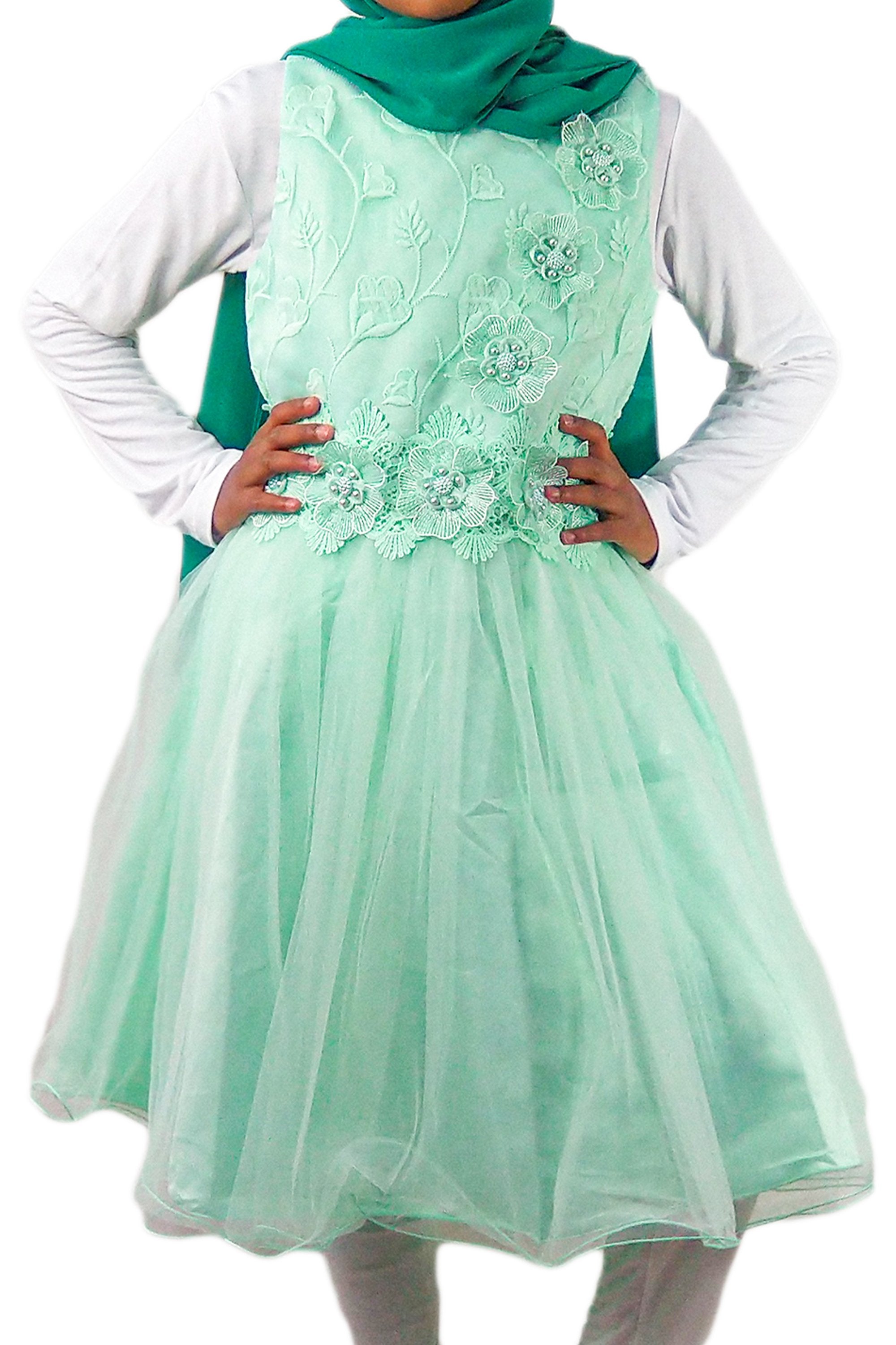 Girl's Party Dress-almanaar Islamic Store