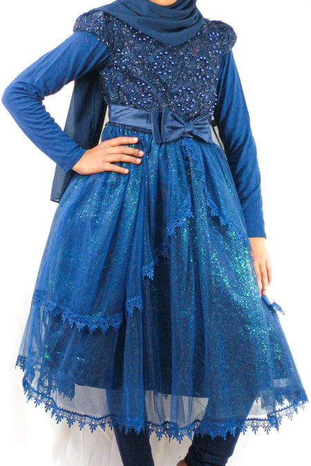 Girl's Party Dress-almanaar Islamic Store