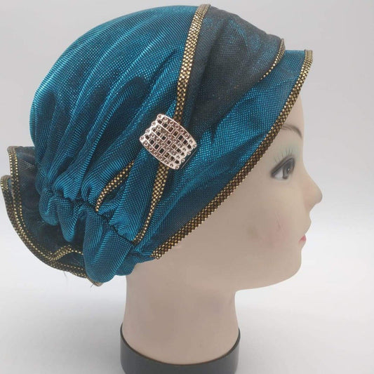 Glittery Side Work Bonnet-almanaar Islamic Store