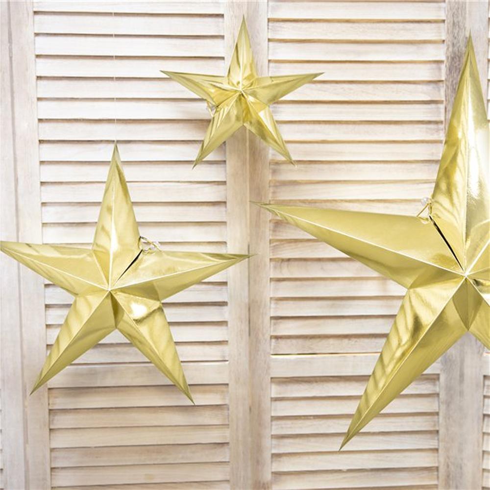 Gold Hanging Star - 30cm-almanaar Islamic Store