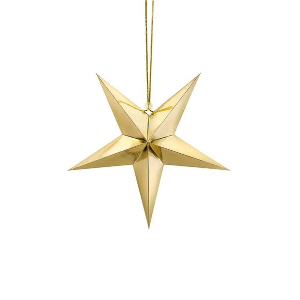 Gold Hanging Star - 30cm-almanaar Islamic Store