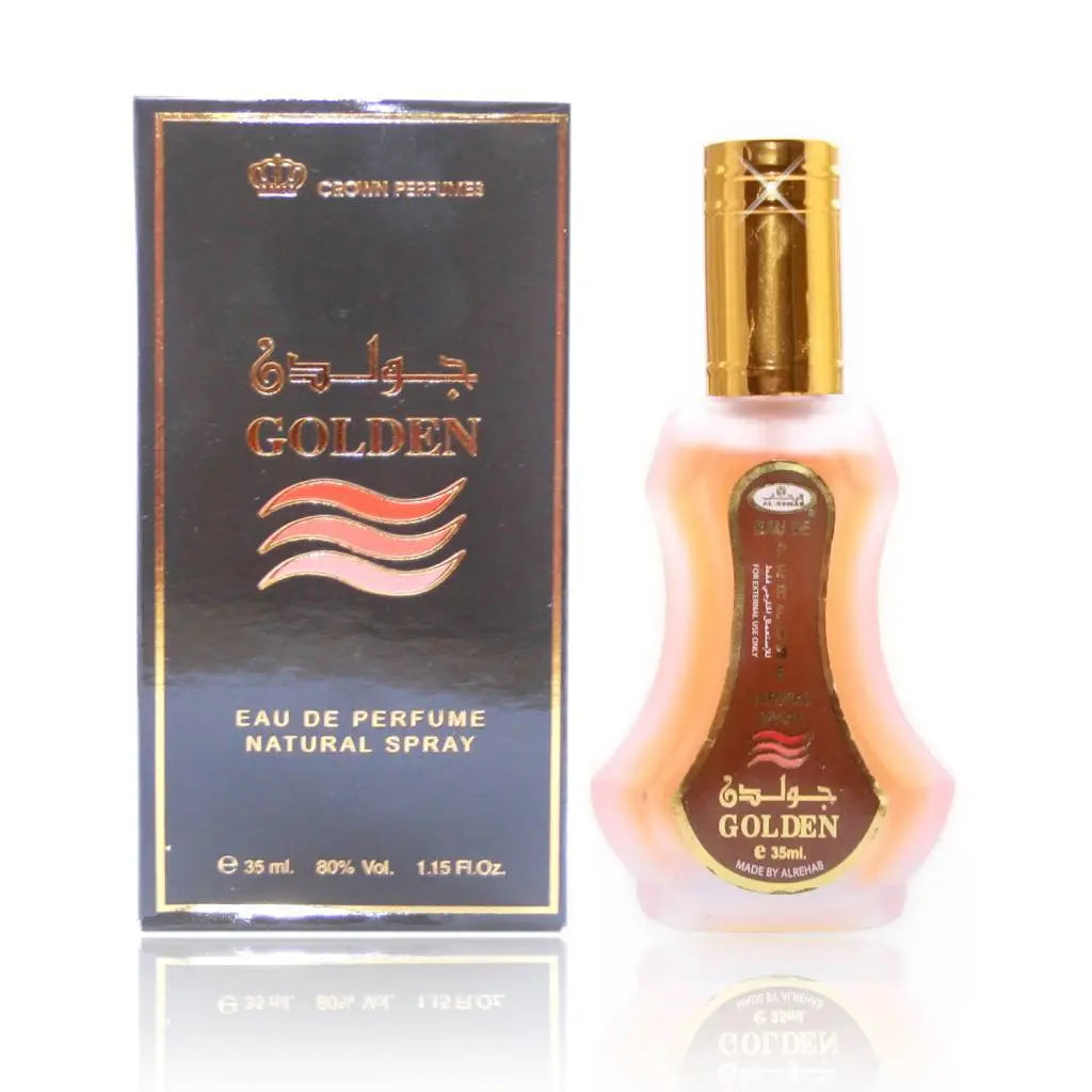 Golden Perfume Spray 30ml By Al Rehab-almanaar Islamic Store