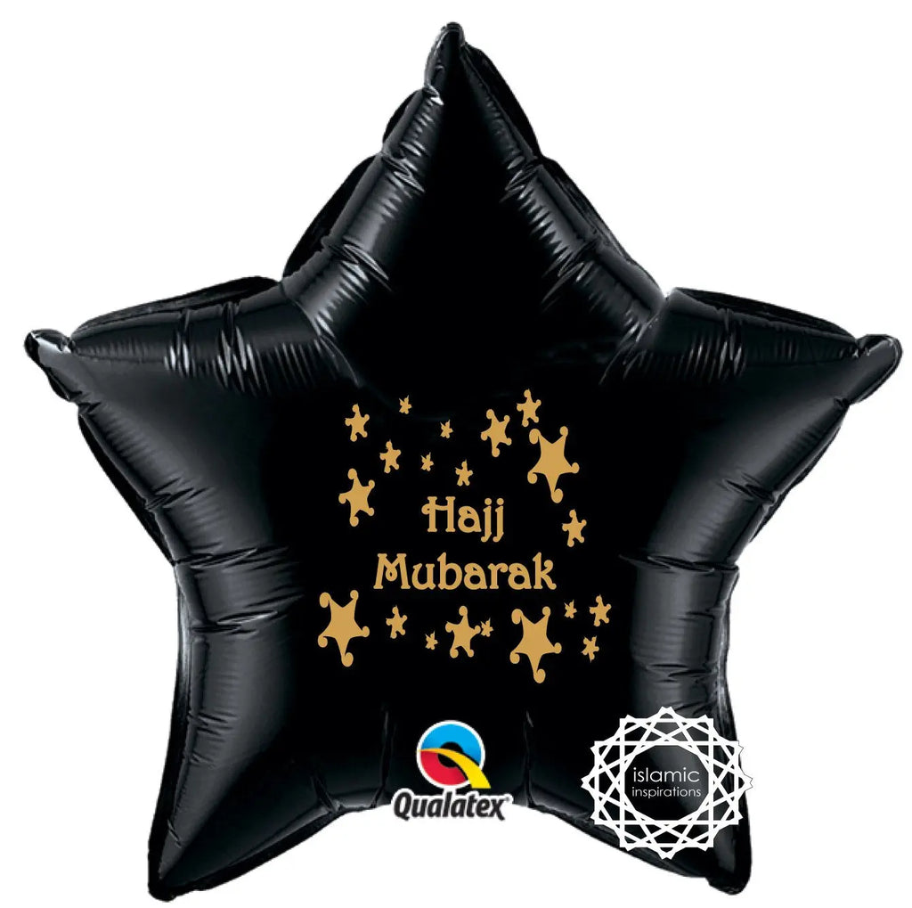 Hajj Mubarak Foil Balloon - Available In Different Colours-almanaar Islamic Store