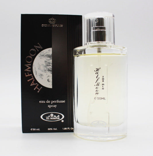 Half Moon For Men Perfume Spray 50ml By Al Rehab-almanaar Islamic Store