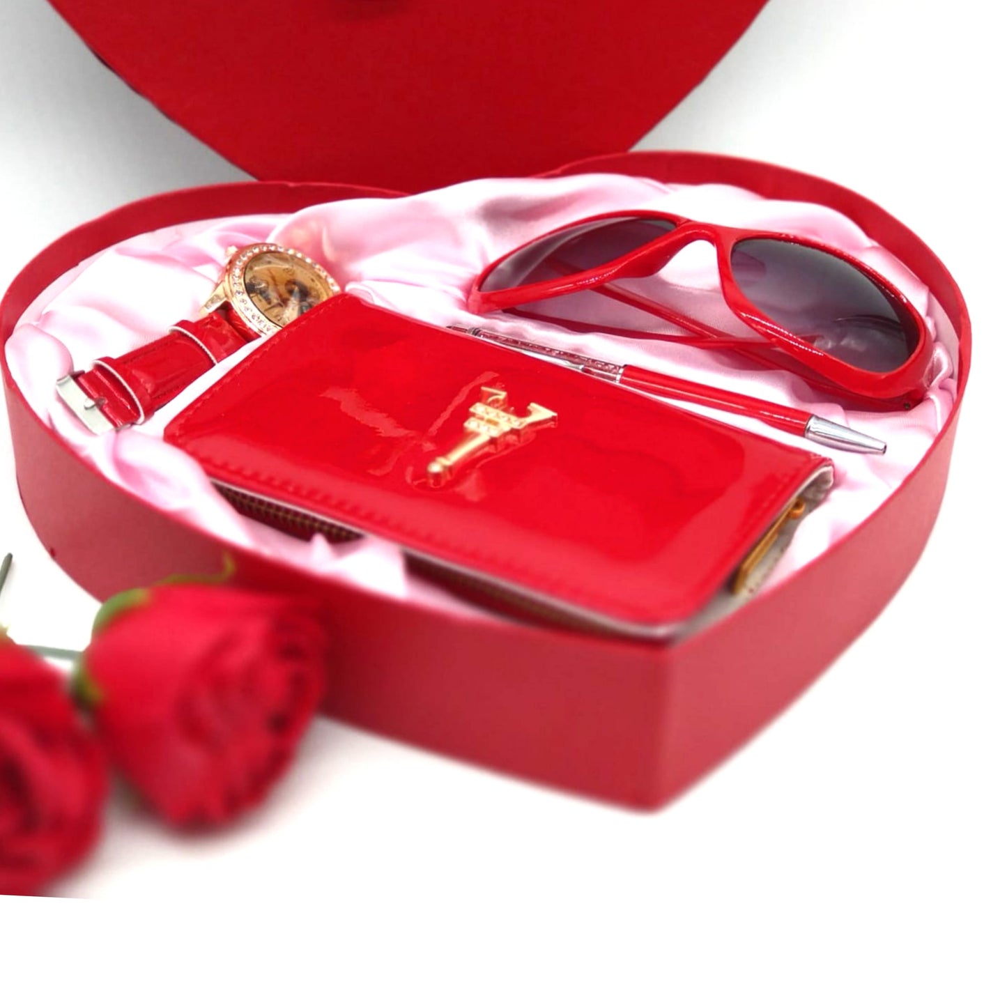 Heart Shape Gift Set-Red-almanaar Islamic Store