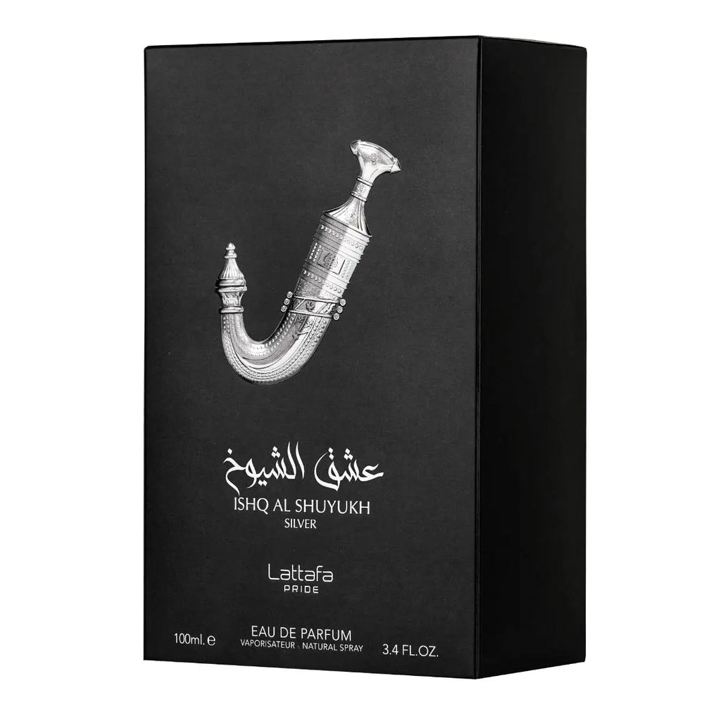 Ishq Al Shuyukh Silver Eau De Parfum 100ml Lattafa Pride-almanaar Islamic Store