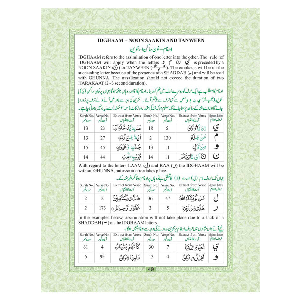 Juzu Amma – with Colour Coded Tajweed Rules | 30th Part of The Holy Quran-almanaar Islamic Store