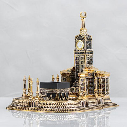 Kaaba and Royal Clock Tower Ornament Decorated With 99 Names of Allah-almanaar Islamic Store