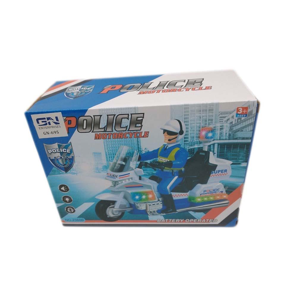 Kids Police Motorcycle With Sound And Light-almanaar Islamic Store