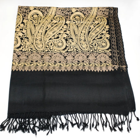 Ladies Winter Shawl - embroidery  work-almanaar Islamic Store