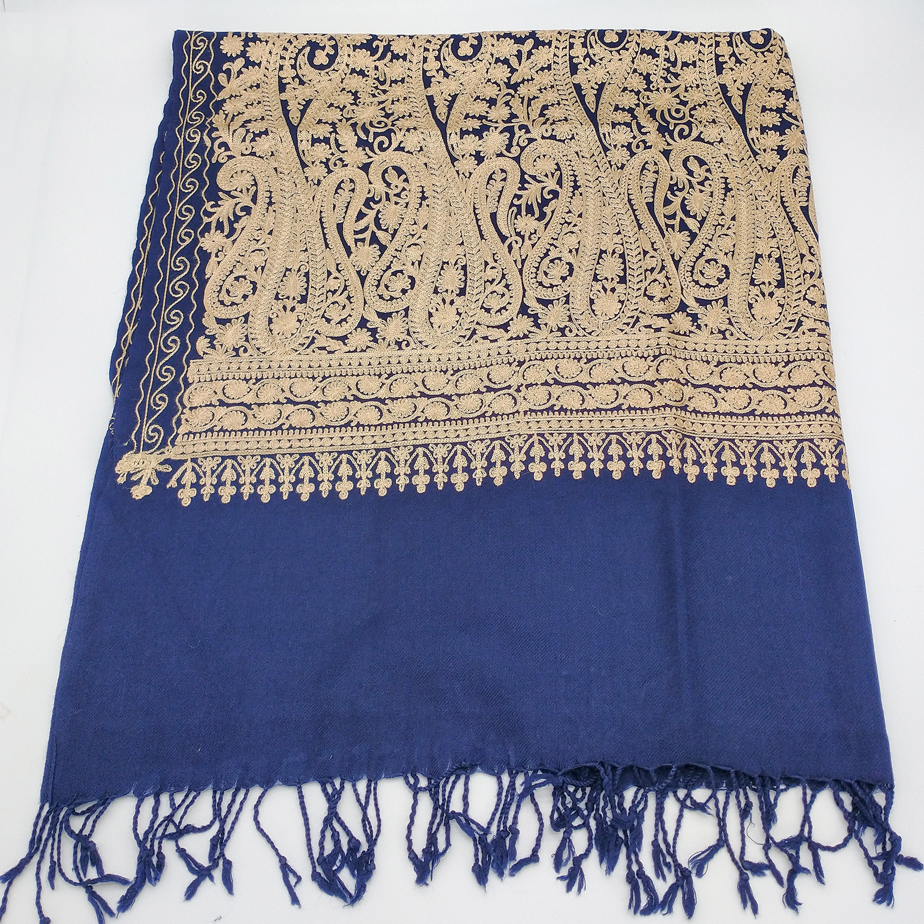 Ladies Winter Shawl - embroidery  work-almanaar Islamic Store