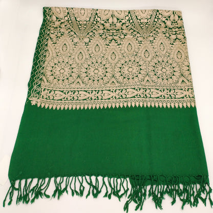Ladies Winter Shawl - embroidery  work-almanaar Islamic Store