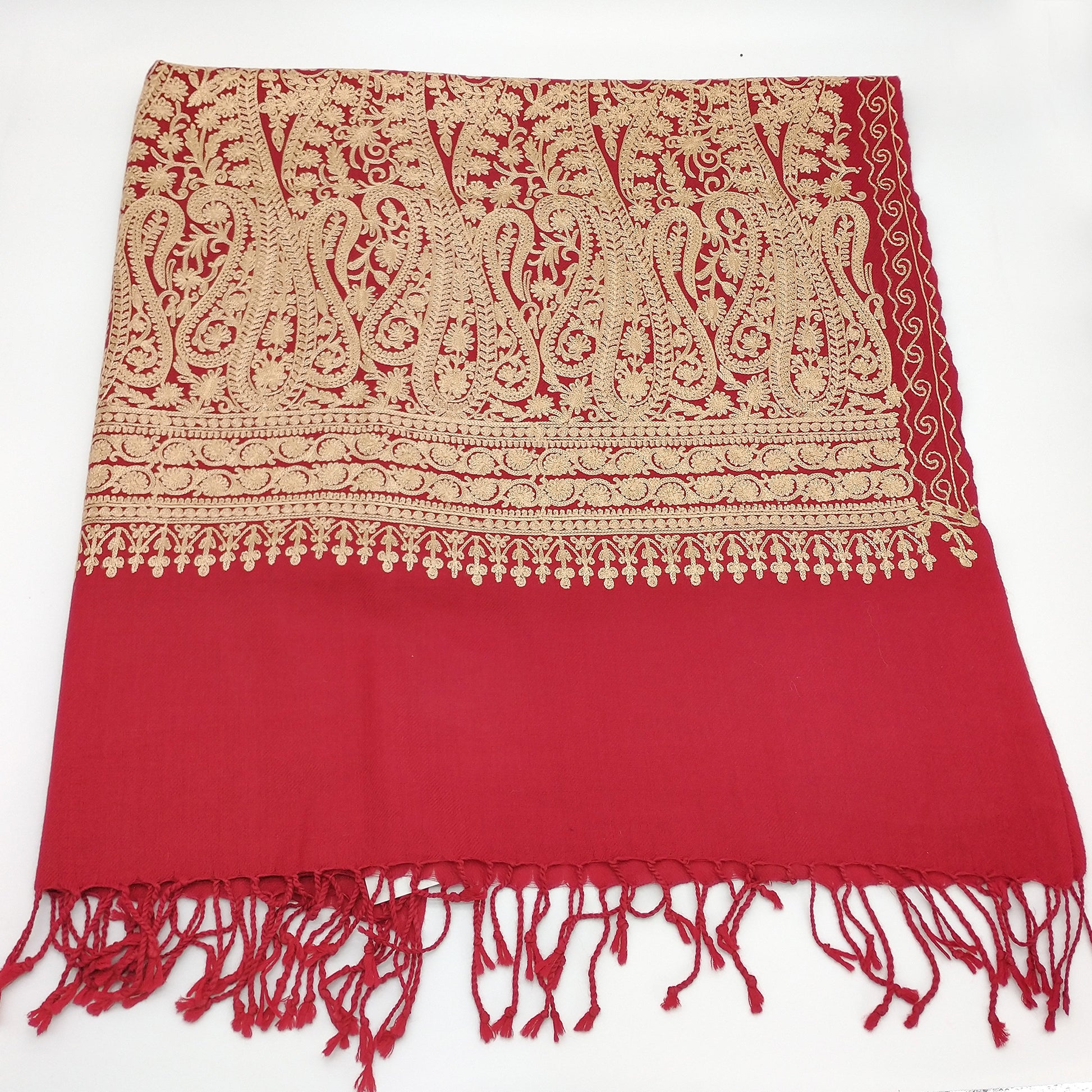 Ladies Winter Shawl - embroidery  work-almanaar Islamic Store