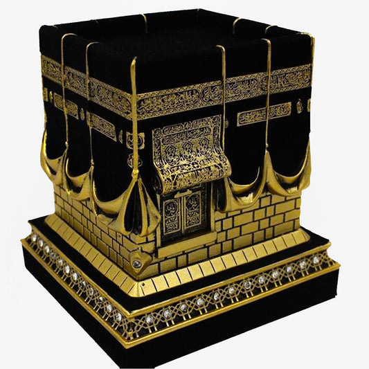 Luxury Kaaba (Baitullah) Shape Ornament Gold & Silver-almanaar Islamic Store