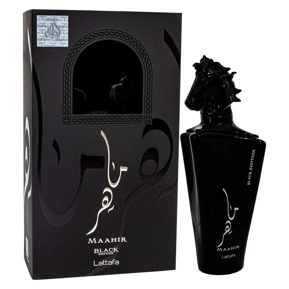 Maahir Black Edition Eau de Parfum 100ml Lattafa-almanaar Islamic Store