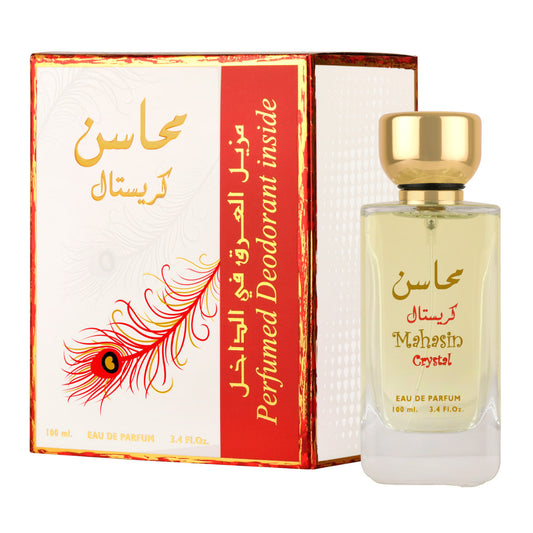 Mahasin Crystal Eau de Parfum 100ml Lattafa-almanaar Islamic Store
