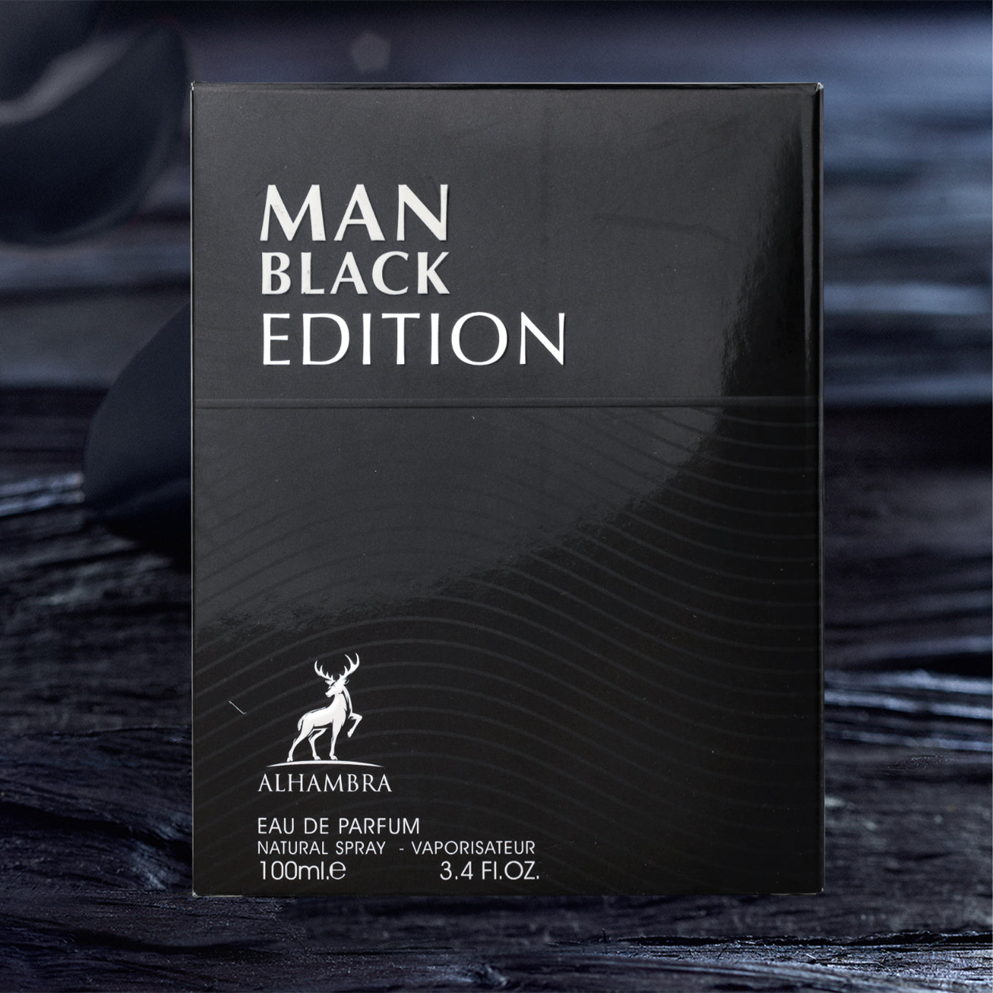 Man Black Edition Eau De Parfum 100ml Alhambra-almanaar Islamic Store