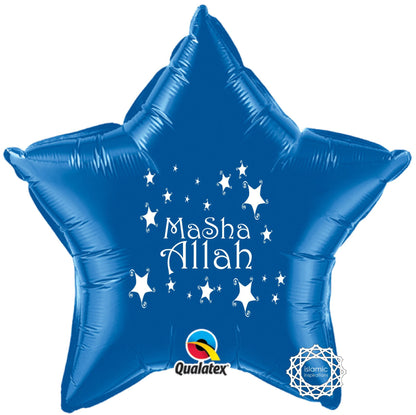 Mashallah For New Born Baby (Girls and Boy) Foil Balloon-almanaar Islamic Store