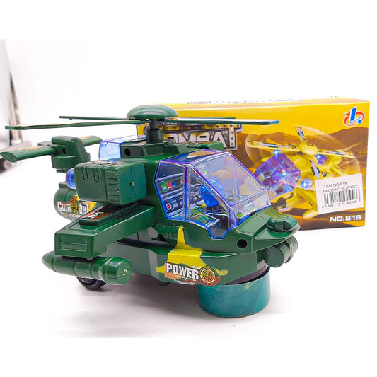 Military Helicopter Toy With Lights & Music-almanaar Islamic Store