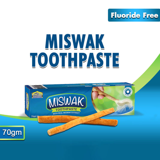 Miswak Toothpaste Fluoride Free With Real Miswak Extract 70g-almanaar Islamic Store