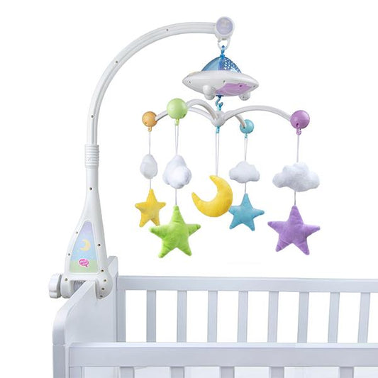 Moon & Stars Quran Cot Mobile with Light Projection-almanaar Islamic Store