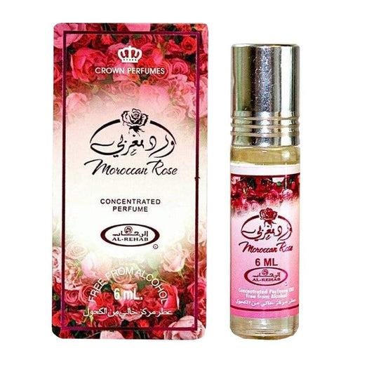 Moroccan Rose Concentrated Perfume Oil 6ml Al Rehab-almanaar Islamic Store