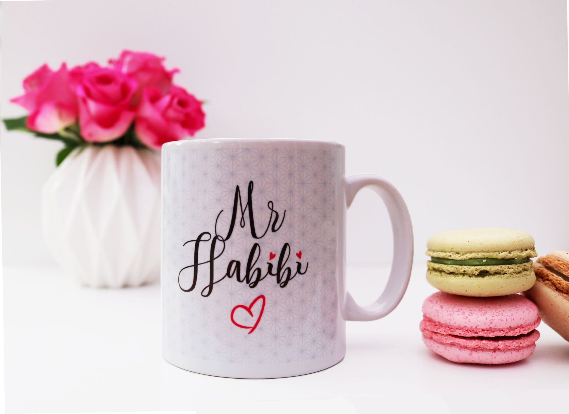 Mr Habibi and Mrs Habibti Couple Mugs-almanaar Islamic Store