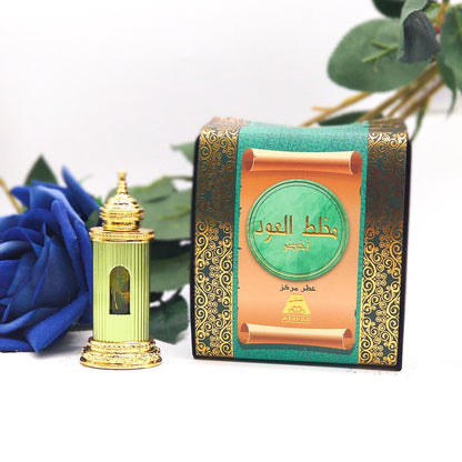 Mukhallat Al Oudh akhsar (Akhdar) (12ml) Oil Perfume-almanaar Islamic Store
