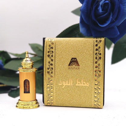 Mukhallat Al Oudh Gold (12ml) Oil Perfume-almanaar Islamic Store