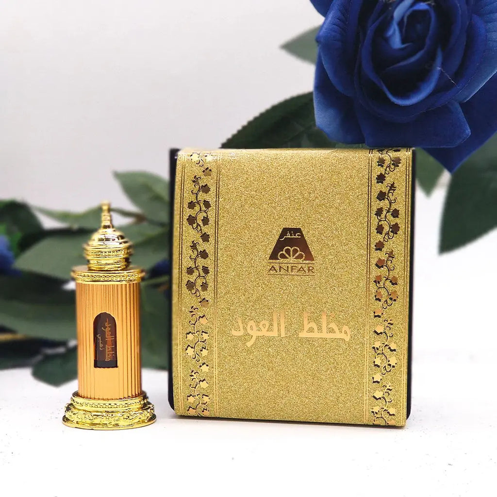 Mukhallat Al Oudh Gold (12ml) Oil Perfume-almanaar Islamic Store