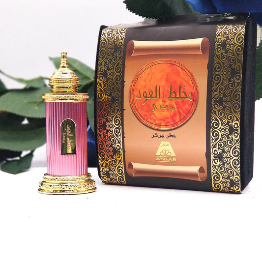 Mukhallat Al Oudh Wardie (12ml) Oil Perfume-almanaar Islamic Store