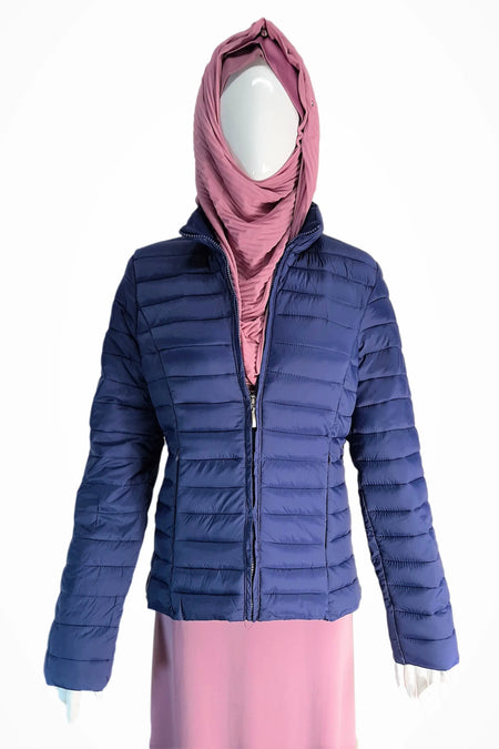 Navy Winter Jacket-almanaar Islamic Store