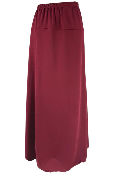 Non Bubble Jersey Skirts Maroon-almanaar Islamic Store