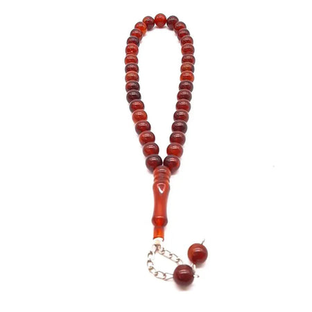 Orange/Brown Pearl Tasbeeh-almanaar Islamic Store