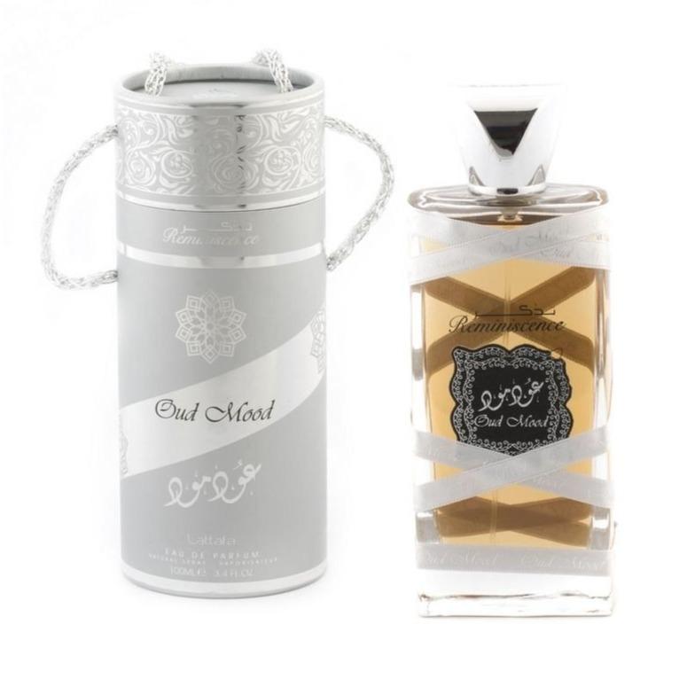 Oud Mood Reminiscence Silver Eau De Parfum 100ml Lattafa-almanaar Islamic Store
