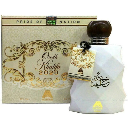 Oudh Khalifa 2020 White  100ml EDP Anfar-almanaar Islamic Store