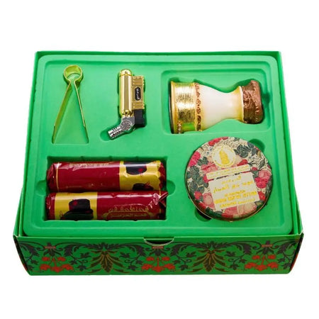 Oudh Ma'al Attar Bakhoor Burner Traveller Gift Set Al Haramain-almanaar Islamic Store