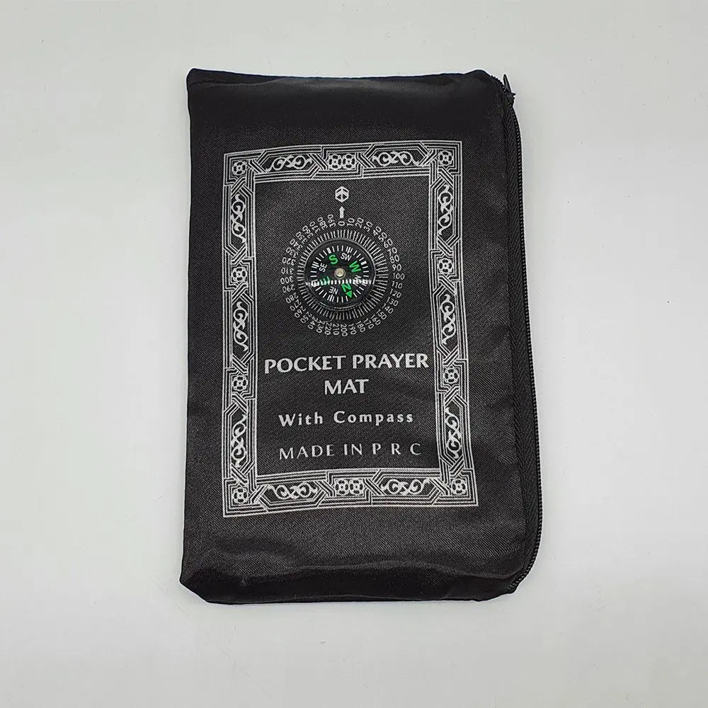 Travel Pocket Prayer Mat With Compass Musalla-almanaar Islamic Store