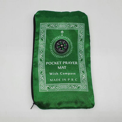 Travel Pocket Prayer Mat With Compass Musalla-almanaar Islamic Store