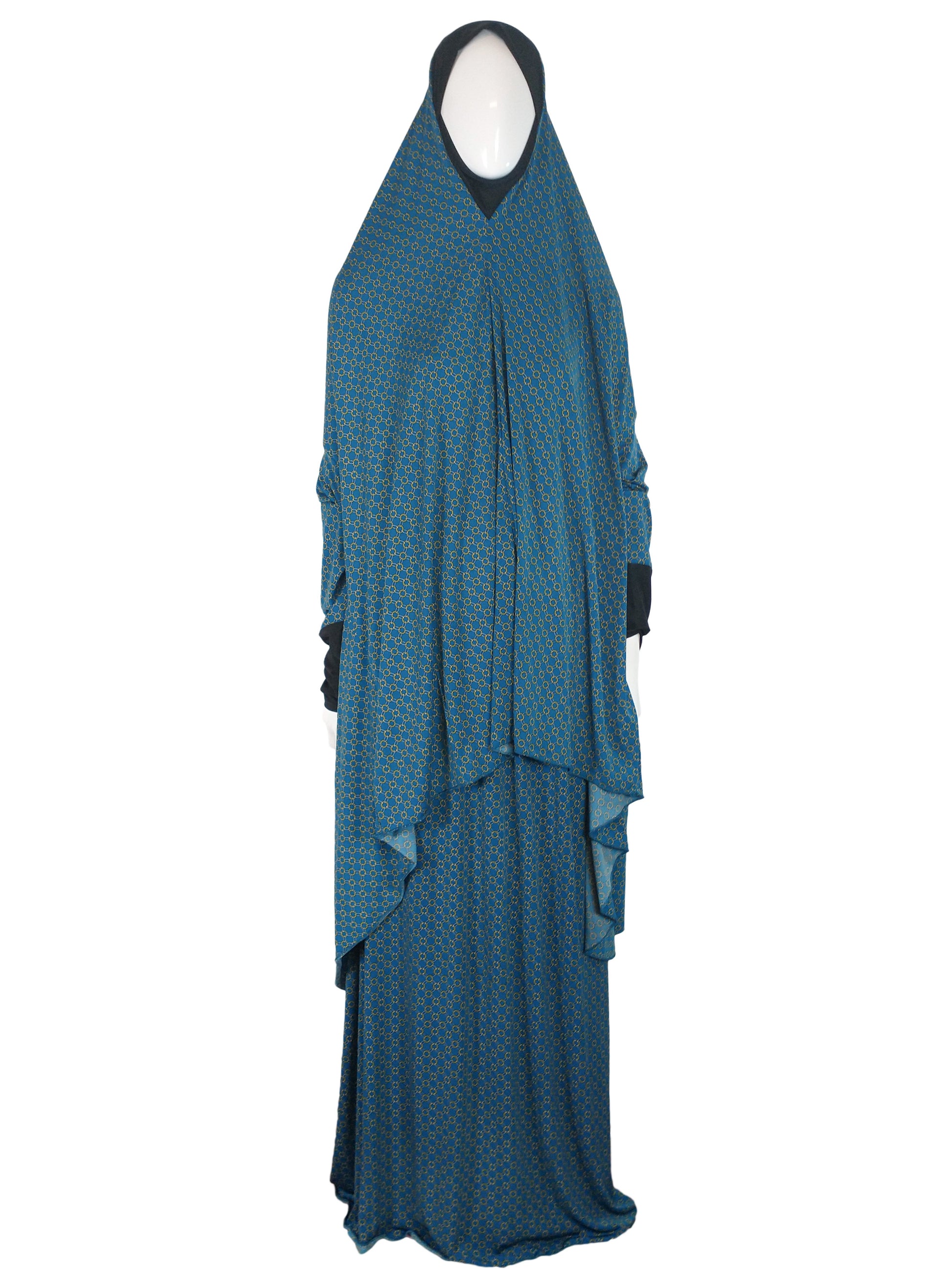 Prayer Dress Two Piece Turquoise-almanaar Islamic Store