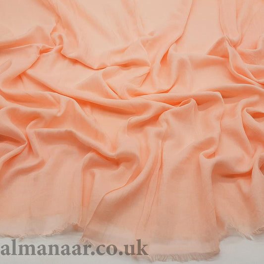 Premium Cotton Blend Hijab- Light Peach-almanaar Islamic Store