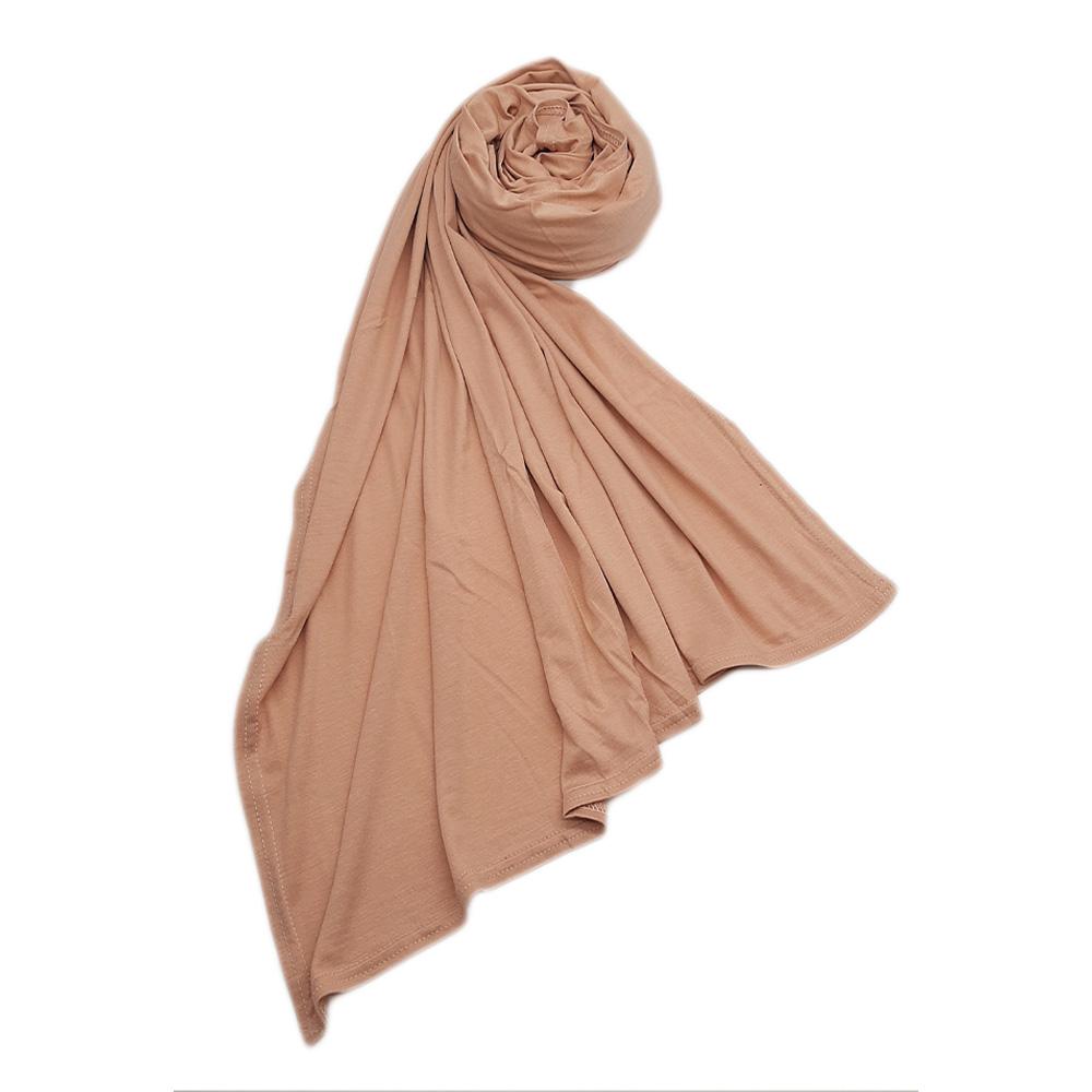 Premium Jersey Maxi Hijab - Dark Beige-almanaar Islamic Store