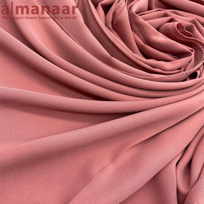 Premium Quality Madina Silk Plain Hijab- Soft Pink-almanaar Islamic Store