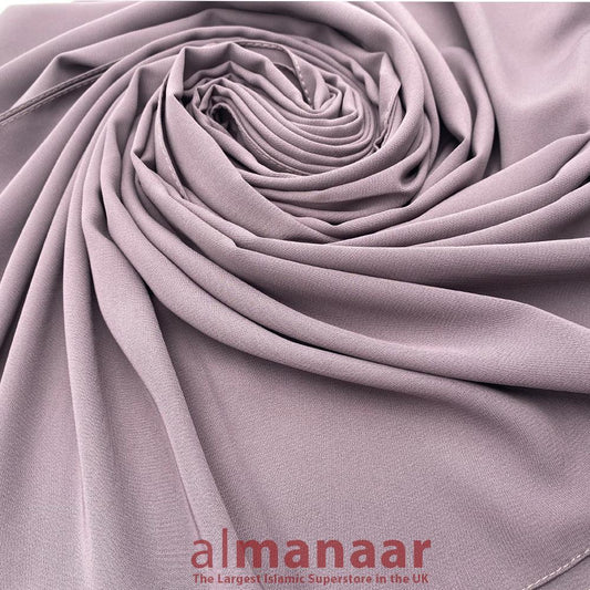 Premium Quality Madina Silk Plain Hijab-Soft Purple-almanaar Islamic Store
