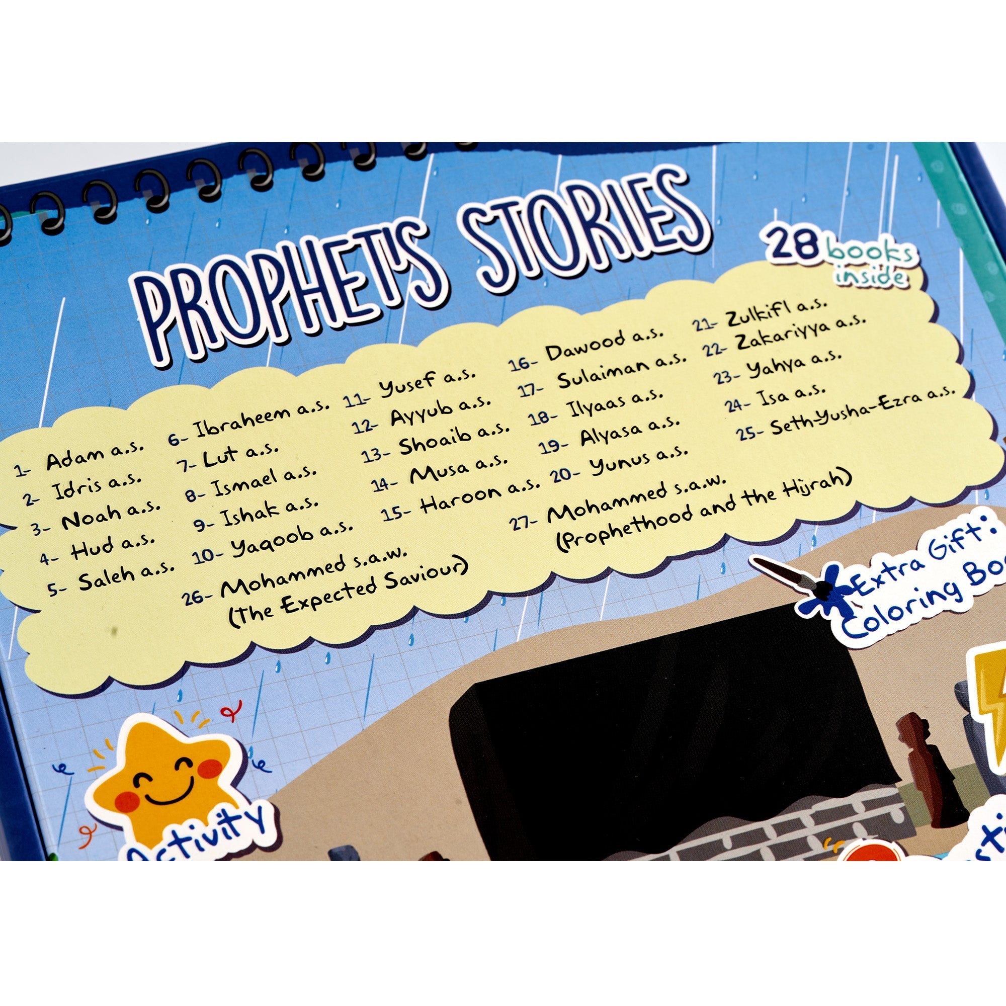 Prophet's Stories - 28 Books Set for Children (Stories, Activities, Glossary, Q&A)-almanaar Islamic Store