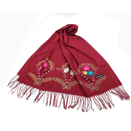 Exclusive Hijab Pure Cashmere - Maroon - almanaar Islamic Store
