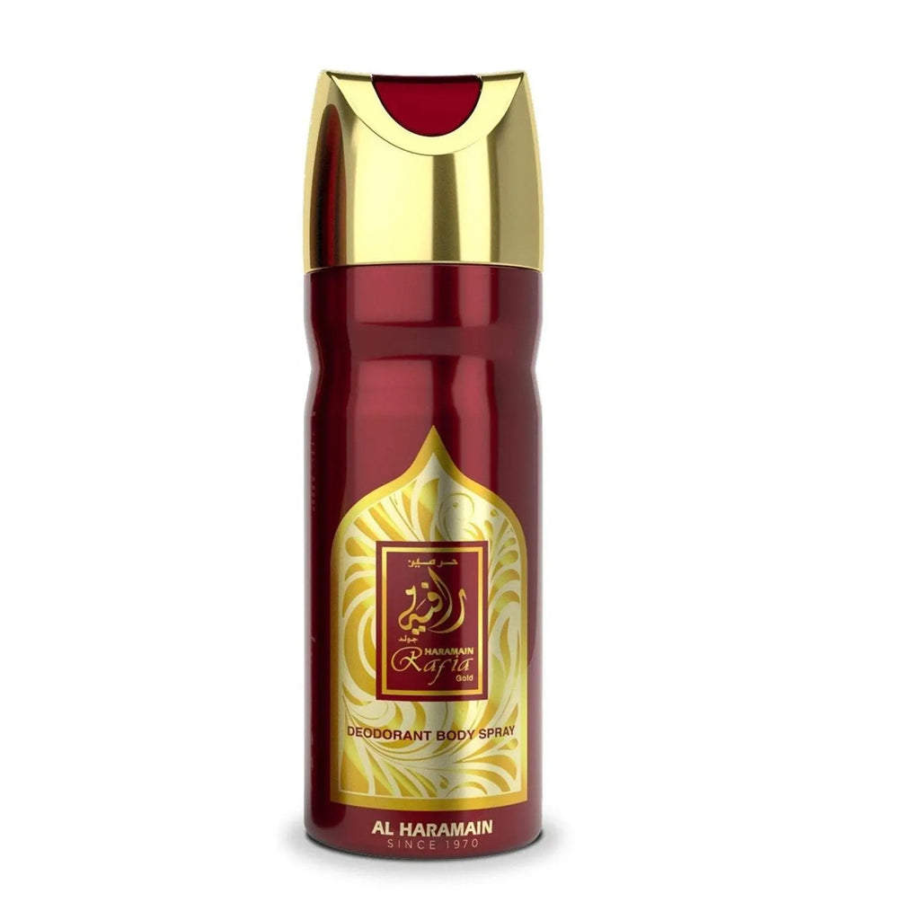 Rafia Gold Body Spray 200ml Al Haramain-almanaar Islamic Store