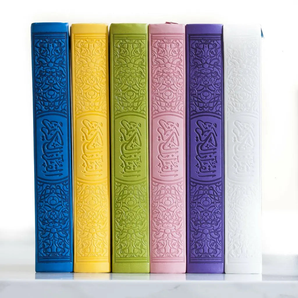 Rainbow Quran in Beautiful Leather Cover-almanaar Islamic Store